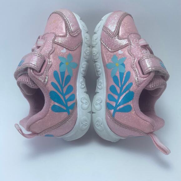 DISNEY STITCH Pink Light Up Toddler Shoes Size 6C - Picture 5 of 12